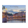 Postcard Luzern Switzerland Reuss River Old Town