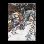 Postcard: Mad Hatter Tea Party - Rackham postcards