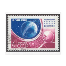 Postcard Maj Titov Vostok 2 4K Russian Stamp