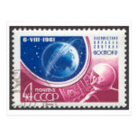 Postcard Maj Titov Vostok 2 4K Russian Stamp