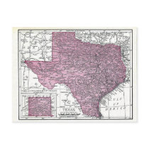 Postcard:  Map of Texas, 1921