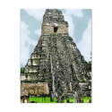 Postcard: Mayan Temple at Tikal, Guatemala by Aquavel Postcard: Mayan Temple at Tikal, Guatemala