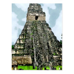 Postcard:  Mayan Temple at Tikal, Guatemala