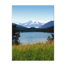 Postcard:  Mendenhall Lake and Glacier