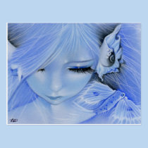 Postcard mermaid fish creature postcards