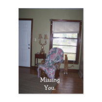 Postcard , Missing You. by KatAnnette Postcard , Missing You.