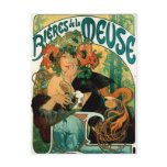 Postcard: Mucha - Bieres de la Meuse