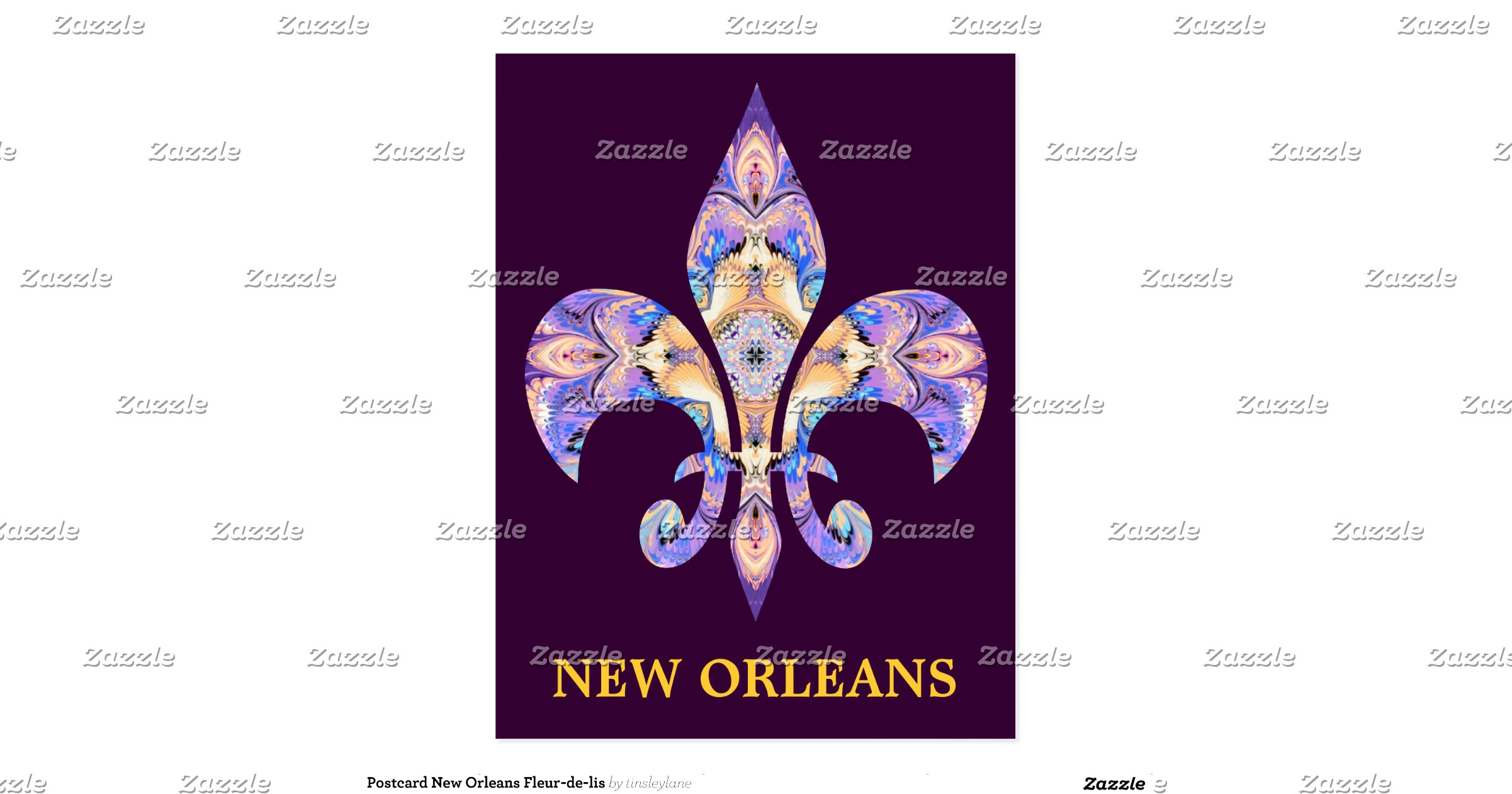 postcard_new_orleans_fleur_de_lisr46fb0aa64b7c45d1823aa2a9f1195823