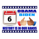 Postcard: Obama/Biden - Calendar -In Our Hands