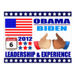 Postcard: Obama/Biden - Calendar -Leadership