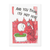 Postcard of animated funny church sayings