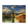 Postcard of Lucerne Switzerland Chapel Bridge