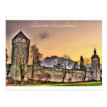 Postcard of Musegg Wall in Lucerne Switzerland