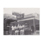 Postcard OTR Car Haulers Pit Bar-B-Q Curb Service