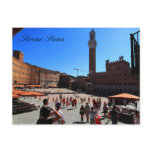 Postcard: Piazza del Campo, Siena, Italy