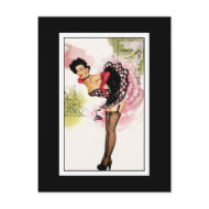 Postcard Pin up Girls Art Vintage Retro Print