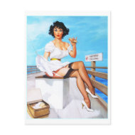 Postcard Pin up Girls Art Vintage Retro Print
