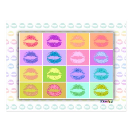 Postcard - Pop Art Kiss