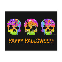 Postcard - POP ART SKULLS