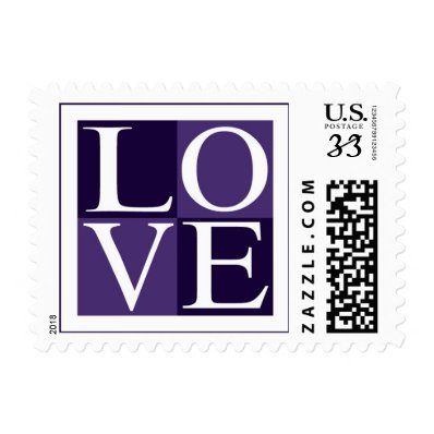Postcard Purple New RSVP Wedding Postage