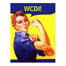 Postcard Rosie The Riveter Text Msg WE CAN DO IT!
