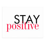Postcard - Stay positive