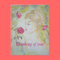 Postcard Stop and smell the roses by irenemaria Postcard Stop and smell the roses