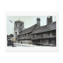 Postcard, Stratford-upon-Avon, Grammar School by gregoryolney2 Postcard, Stratford-upon-Avon, Grammar School