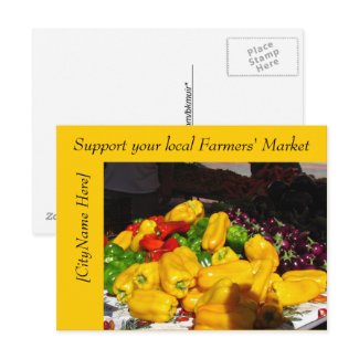 Postcard - Support Farmers Market - Peppers