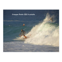 Postcard Surfer Girl Snapper Rocks QLD Australia