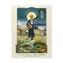 Postcard Swiss Absinthe spell