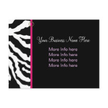 Postcard Template :: Bold Zebra Print postcards
