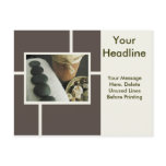 Postcard Template-Stones &amp; Candle