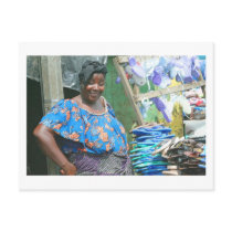Postcard, "The Abidjan Shoe Lady" by Goodmanster Postcard, "The Abidjan Shoe Lady"