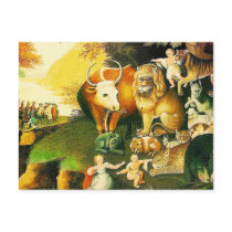 Postcard: The Peaceable Kingdom by VintagePets Postcard: The Peaceable Kingdom
