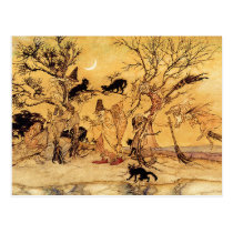 Postcard: The Witches Sabbath - Halloween Art