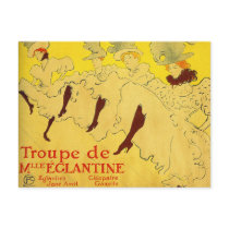 Postcard: Toulouse-Lautrec - Dance Troupe by VintageCabaret Postcard: Toulouse-Lautrec - Dance Troupe