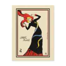 Postcard: Toulouse Lautrec - Jane Avril by VintageCabaret Postcard: Toulouse Lautrec - Jane Avril