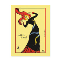 Postcard: Toulouse Lautrec - Jane Avril by VintageCabaret Postcard: Toulouse Lautrec - Jane Avril