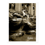 Postcard - Trevi Fountain (sepia)
