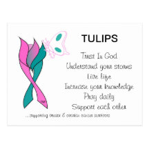 Postcard - Tulips logo