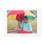 Postcard, "Two Boys on a Cart"