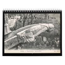Postcard Views of Paris, France Vintage Wall Calendars