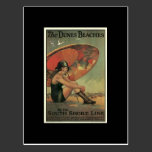 Postcard-Vintage Chicago Travel Art-4 postcards