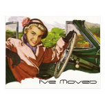Postcard Vintage Retro Fun I've Moved New Address