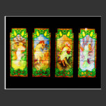Postcard-Vintage Stained Glass-27 postcards