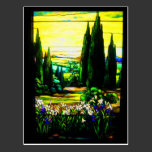 Postcard-Vintage Stained Glass-6 postcards