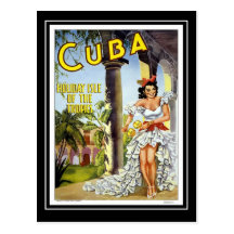 Postcard Vintage Travel Cuba