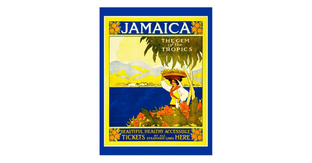 PostcardVintage Travel Jamaica Postcard Zazzle