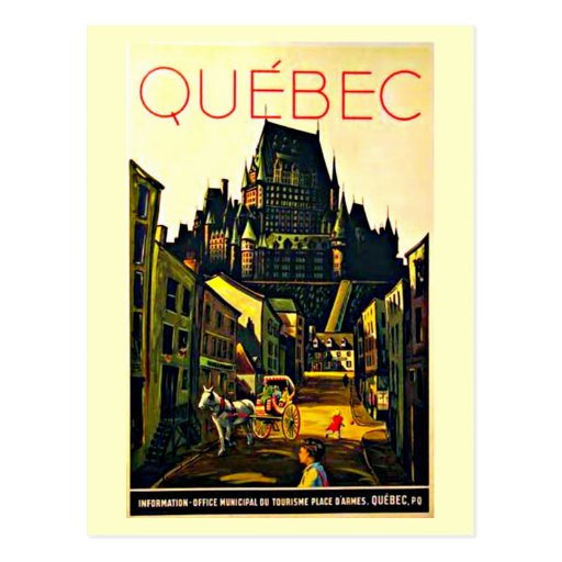 Postcard-Vintage Travel-Quebec